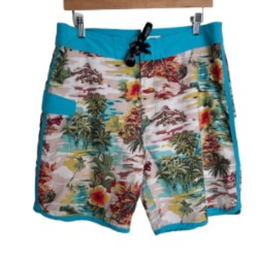 Vast Tropical Print Board Shorts 33